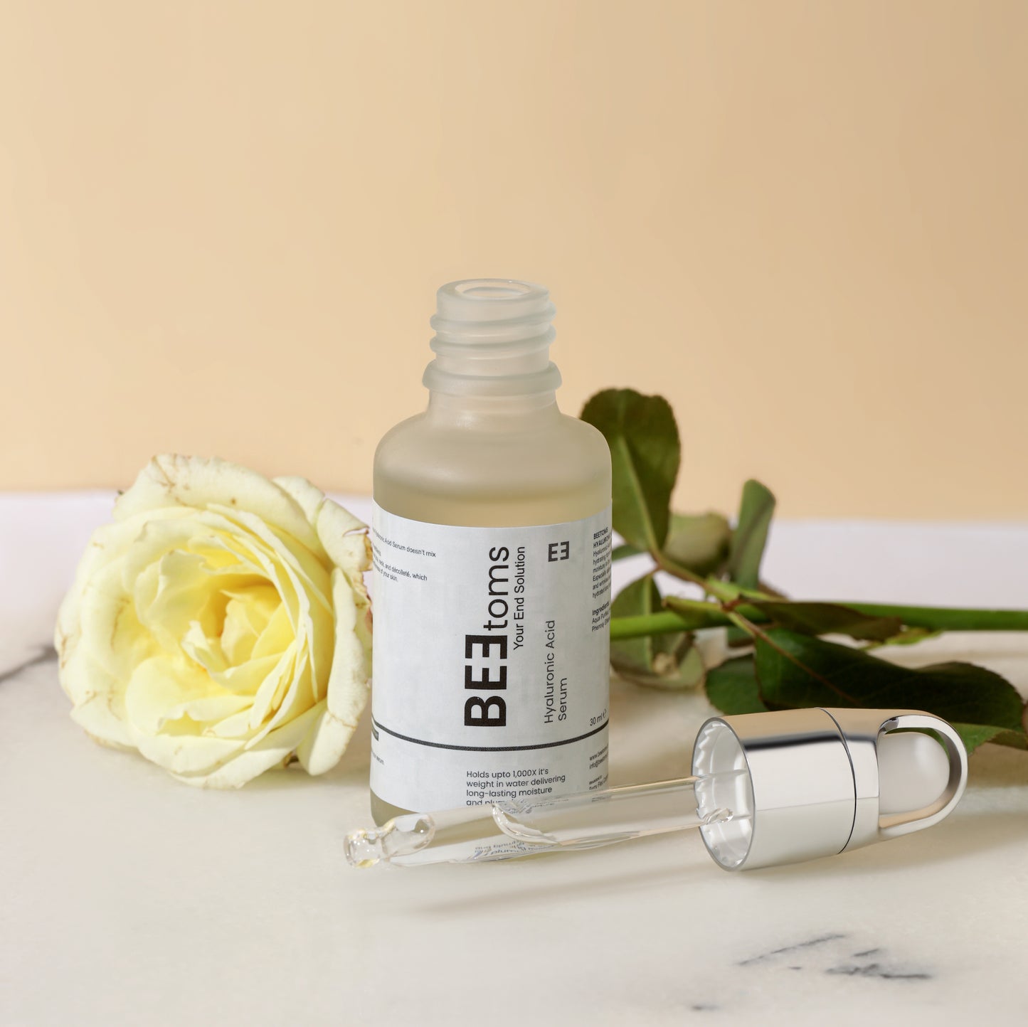 BEEtoms Hyaluronic Acid Deep Hydration Serum (30ml) | Moisture Lock & Plumping Formula