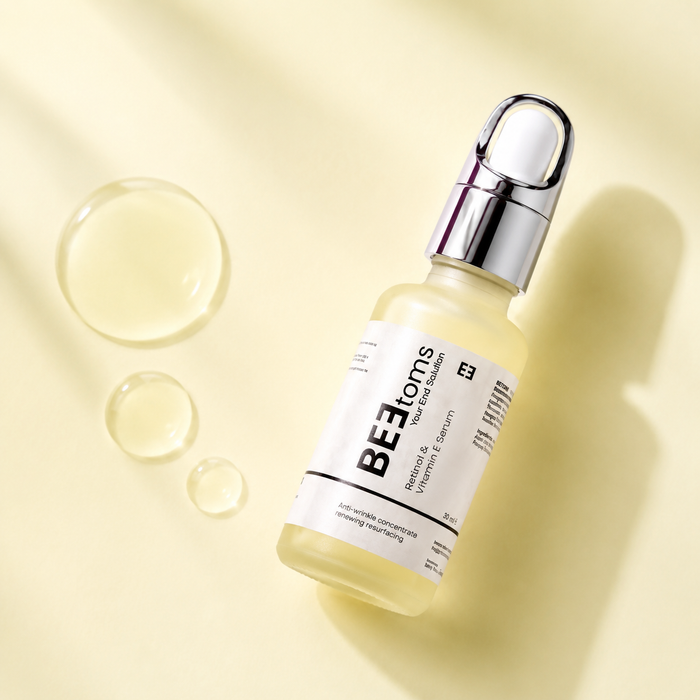 BEEtoms Retinol & Vitamin E Night Serum | Anti-Aging & Acne Defense