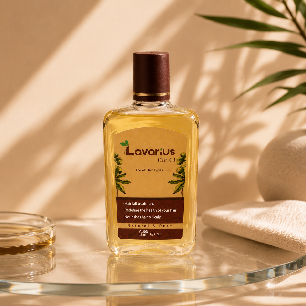 Lavarius by BEEtoms Premium Hair & Scalp Elixir | 70% Malaysian Coconut Oil Blend