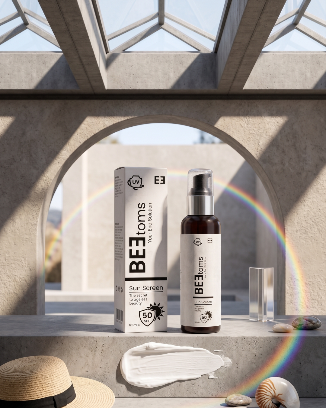 BEEtoms Ultra-Defense Mineral Sun Screen SPF 50 (120ml) | Broad Spectrum UV Protection