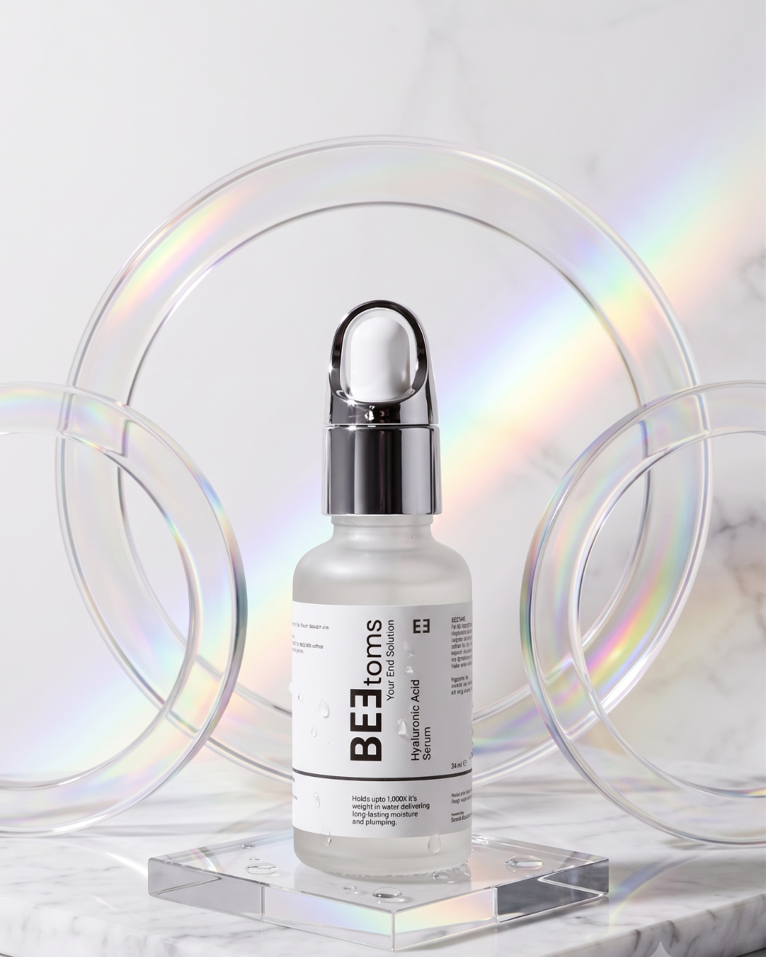 BEEtoms Hyaluronic Acid Deep Hydration Serum (30ml) | Moisture Lock & Plumping Formula