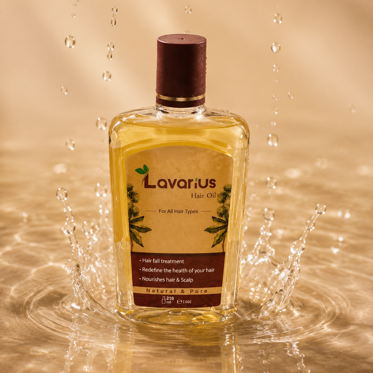 Lavarius by BEEtoms Premium Hair & Scalp Elixir | 70% Malaysian Coconut Oil Blend