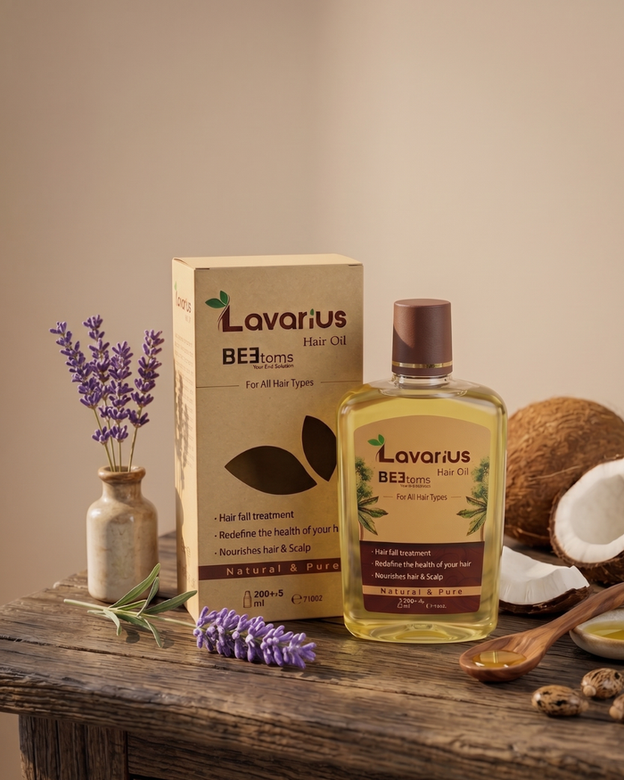 Lavarius by BEEtoms Premium Hair & Scalp Elixir | 70% Malaysian Coconut Oil Blend
