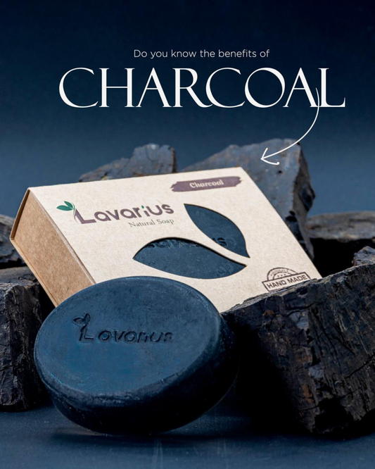 Lavarius by BEEtoms Charcoal Detox Bar | Deep Pore Purifying Pure Glycerin Soap